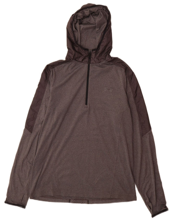 Under Armour Haut de Survêtement à Capuche pour Homme Gris Large Colorblock
