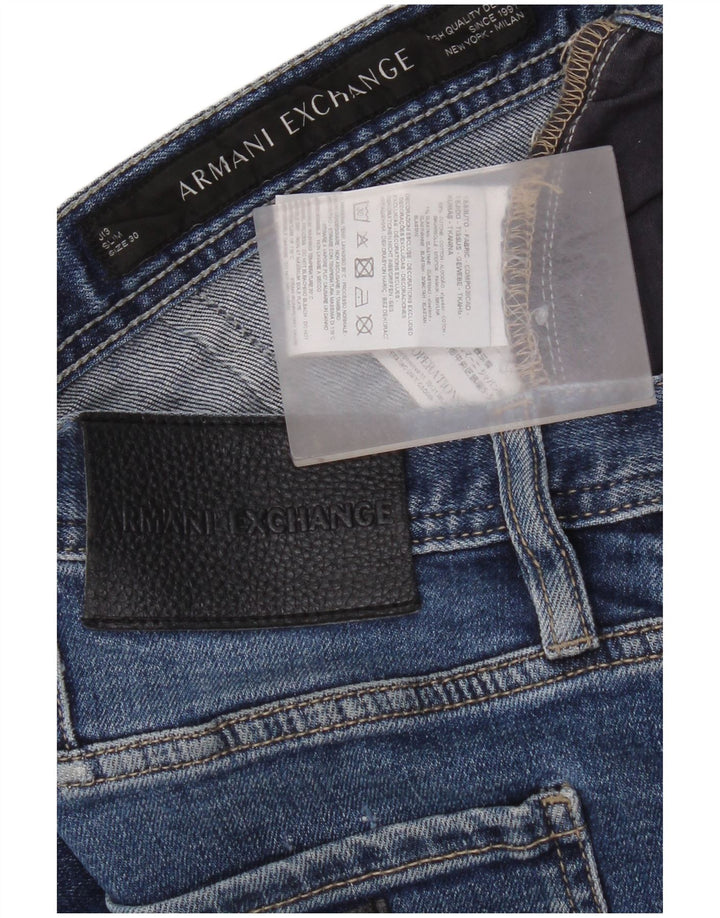 Armani Femme Jean Slim W30 L30 Bleu Coton