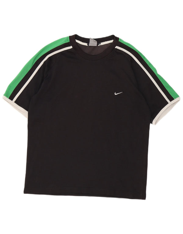 Nike T-shirt pour homme UK 42/44 Large Noir Colourblock