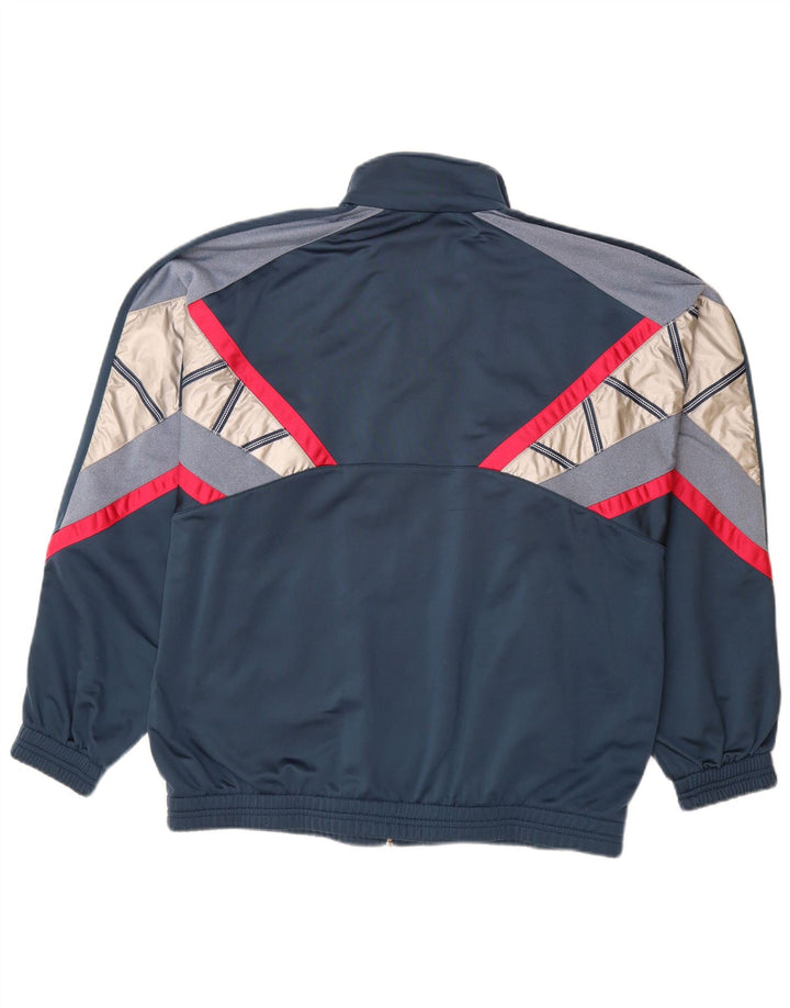 DIADORA Veste de survêtement pour homme UK 42 Large Bleu marine Colourblock