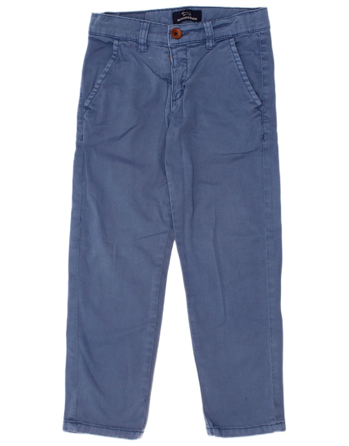 HARMONT & BLAINE Pantalon Chino Droit Garçon 5-6 Ans W22 L20 Bleu