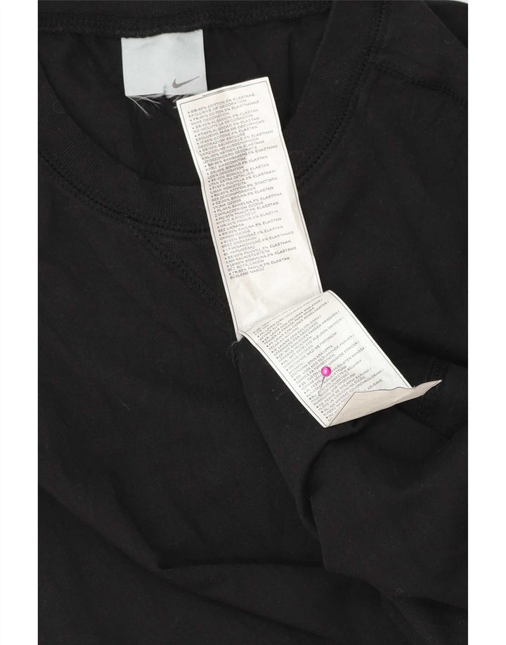 Nike T-Shirt Homme Noir Moyen Coton