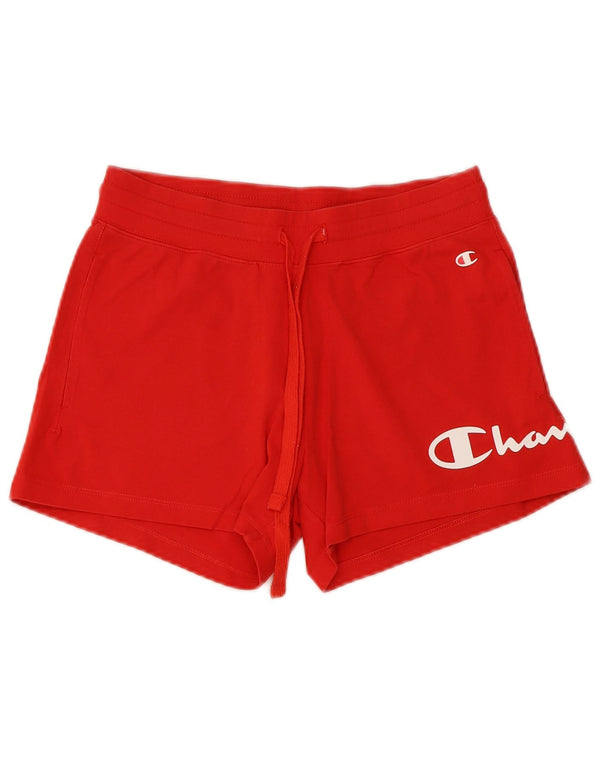 Champion Short de sport graphique pour femme UK 6 XS Rouge Coton
