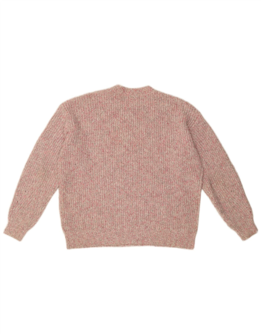 Marks & Spencer Pull à col rond pour femme UK 14 Rose moyen moucheté