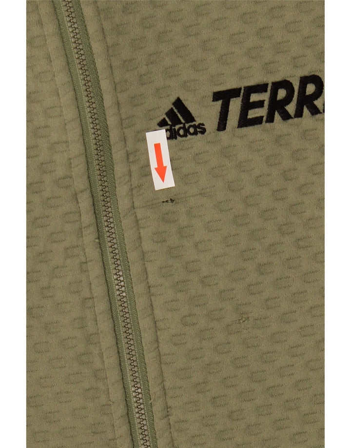 Adidas Veste de survêtement graphique pour homme Kaki moyen Polyester