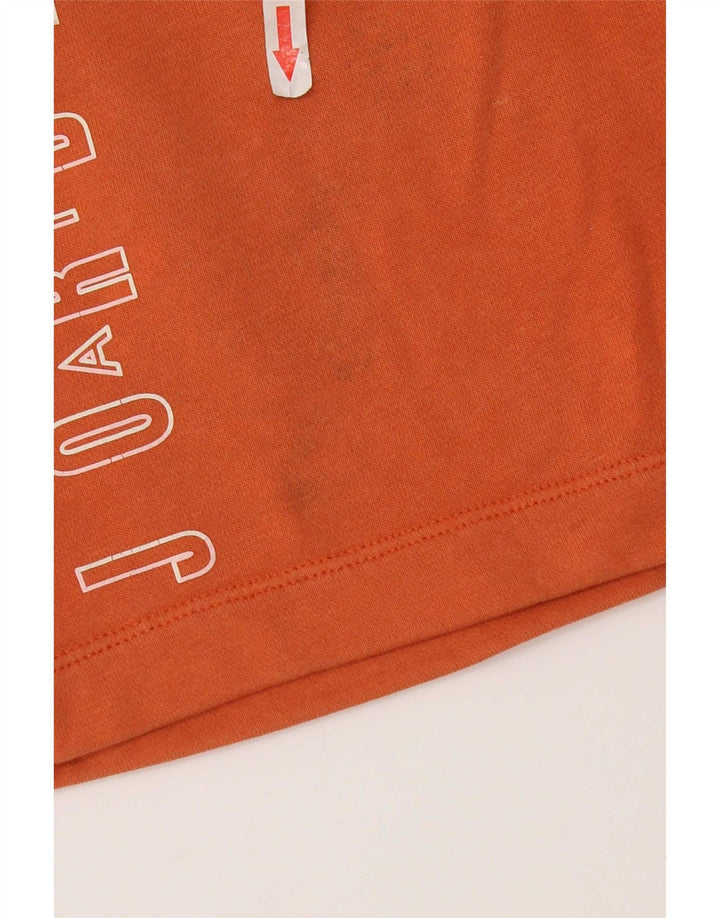 Jordan Short de sport graphique pour homme Petit coton orange
