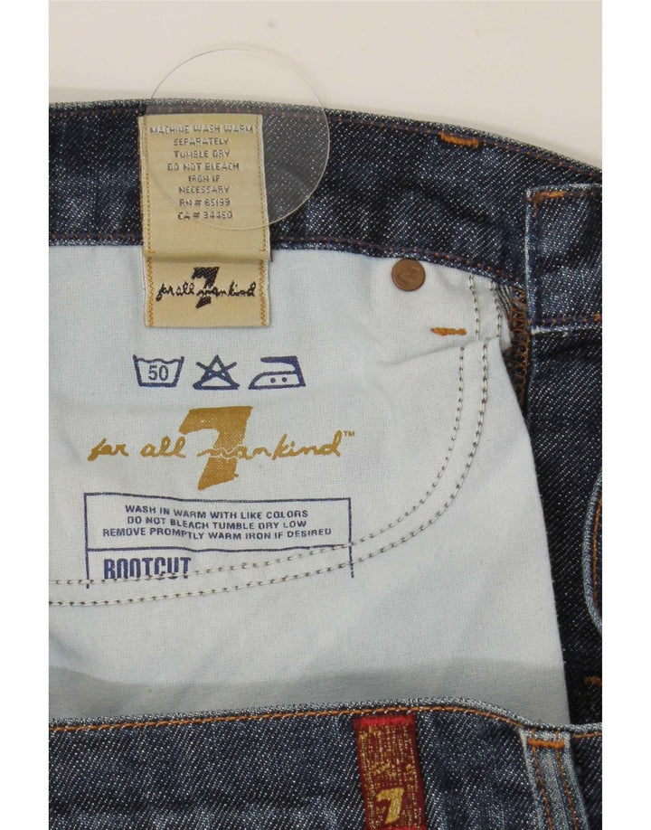 7 For All Mankind Jean Bootcut Femme W29 L32 Bleu Coton