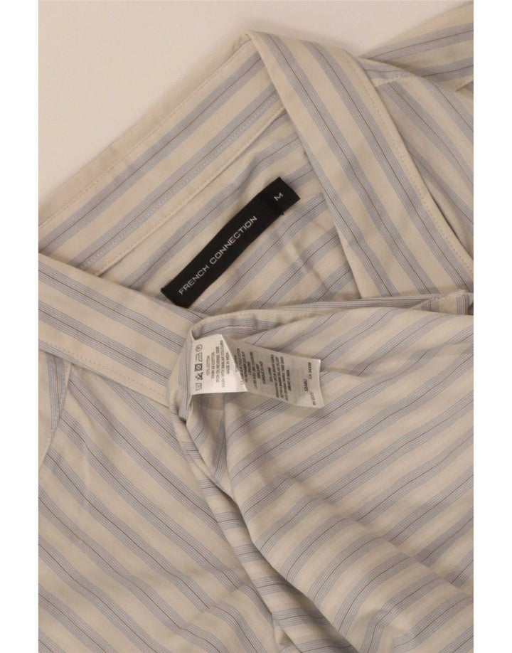 French Connection Chemise Homme Coton Rayé Blanc Moyen