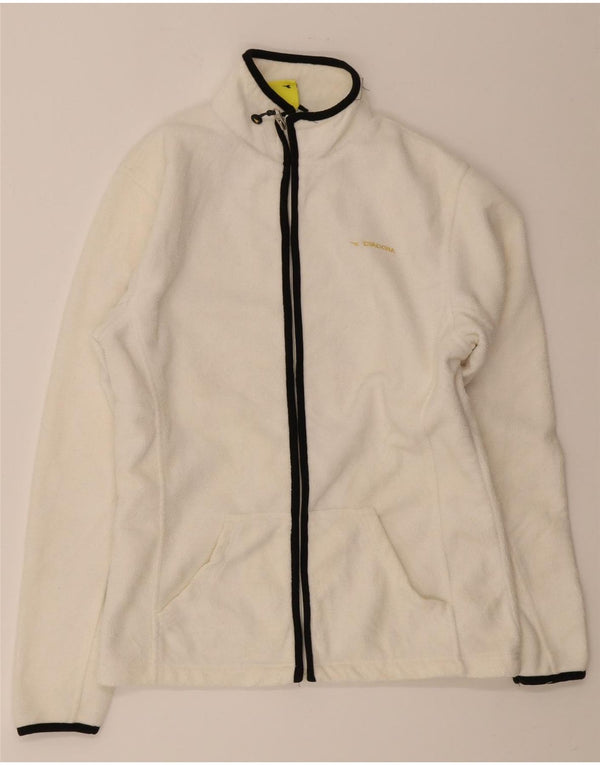 Diadora Veste Polaire Femme UK 14 Medium Blanc