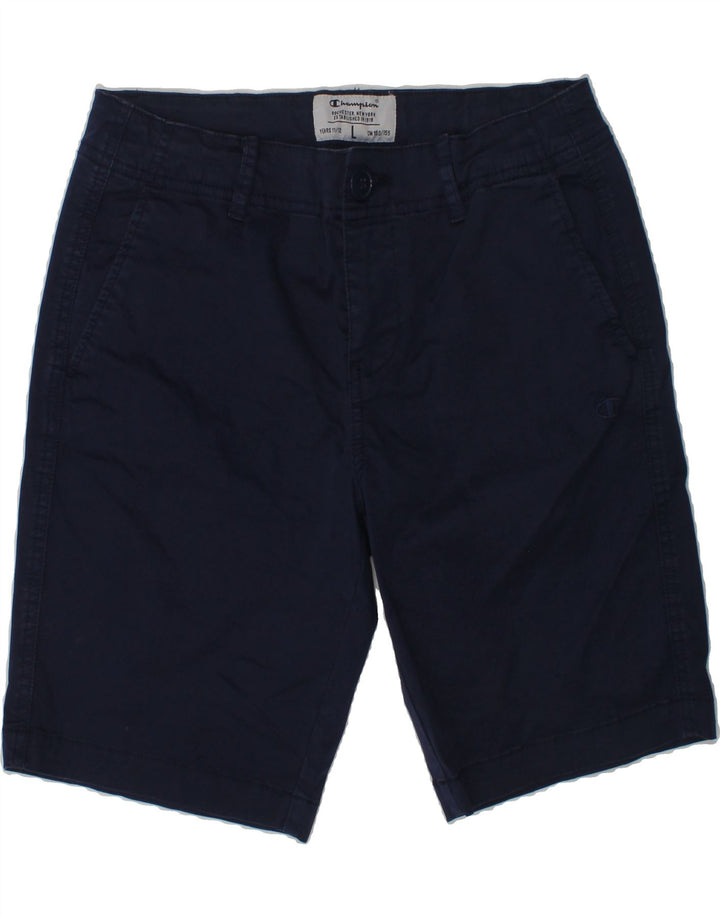 CHAMPION Boys Chino Shorts 11-12 Years Large W26  Navy Blue | Vintage Champion | Thrift | Second-Hand Champion | Used Clothing | Messina Hembry 