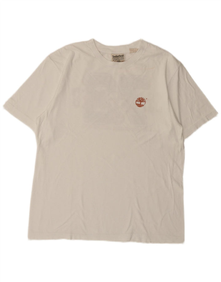 Timberland T-Shirt Graphique Homme Grand Blanc Coton