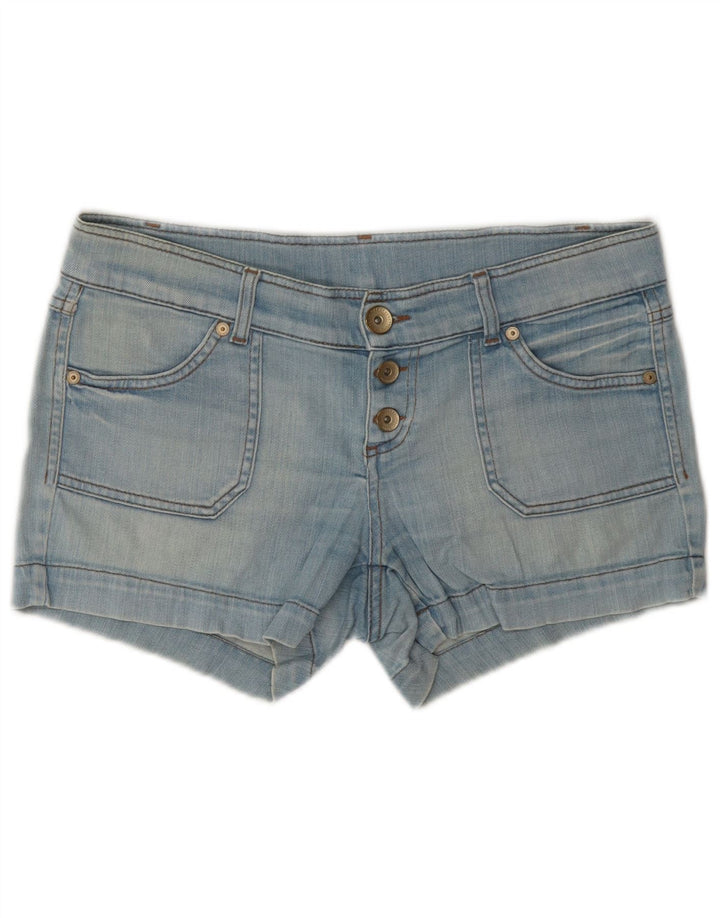 Benetton Short En Jean W32 Large Bleu Femme