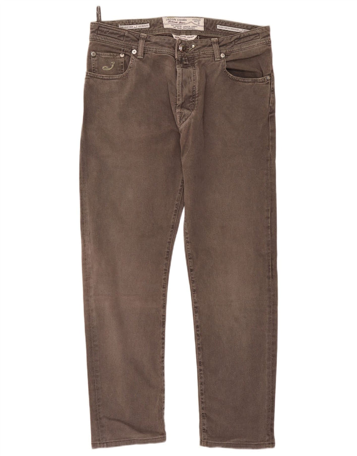 Jacob Cohen Jean Slim Homme W36 L30 Gris Coton