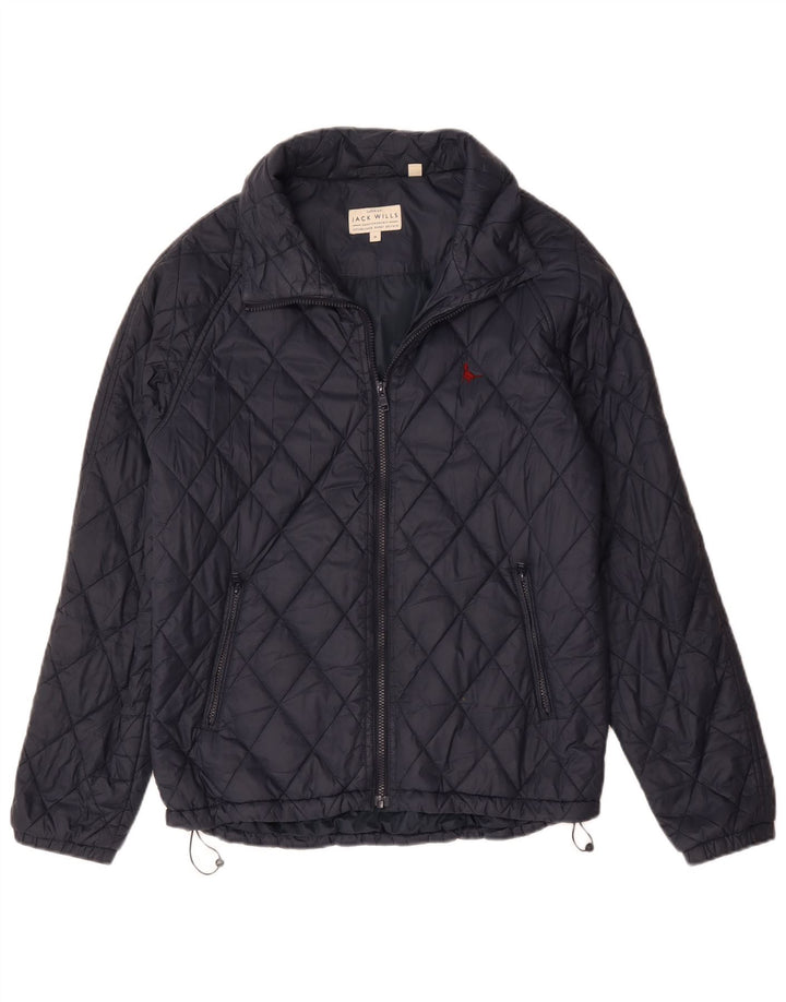 Jack Wills Veste matelassée pour homme UK 38 Medium Bleu Marine Nylon