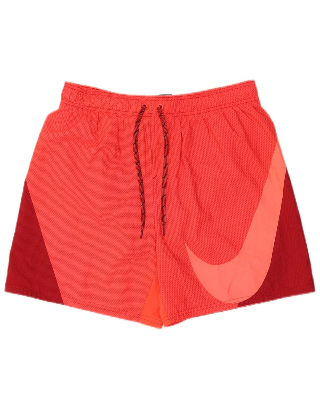 Nike Short de bain graphique pour homme en polyester color block rouge moyen