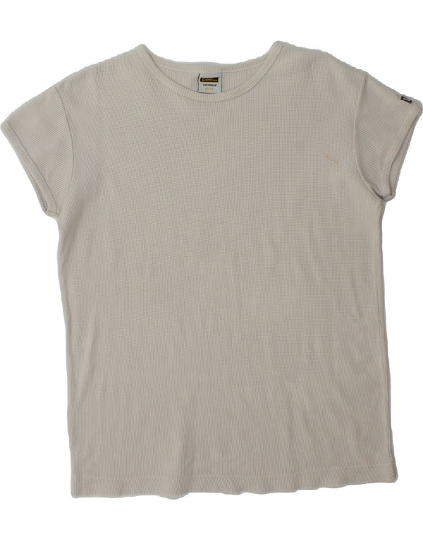 LEE Mens T-Shirt Top XL White Cotton