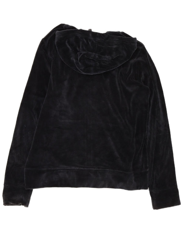 True Religion Pull à capuche zippé pour femme UK 18 XL Coton noir