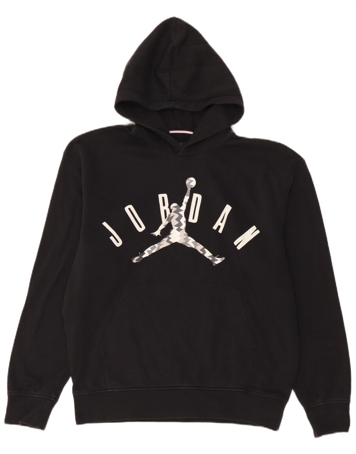 Jordan Pull à capuche graphique pour homme en coton noir moyen