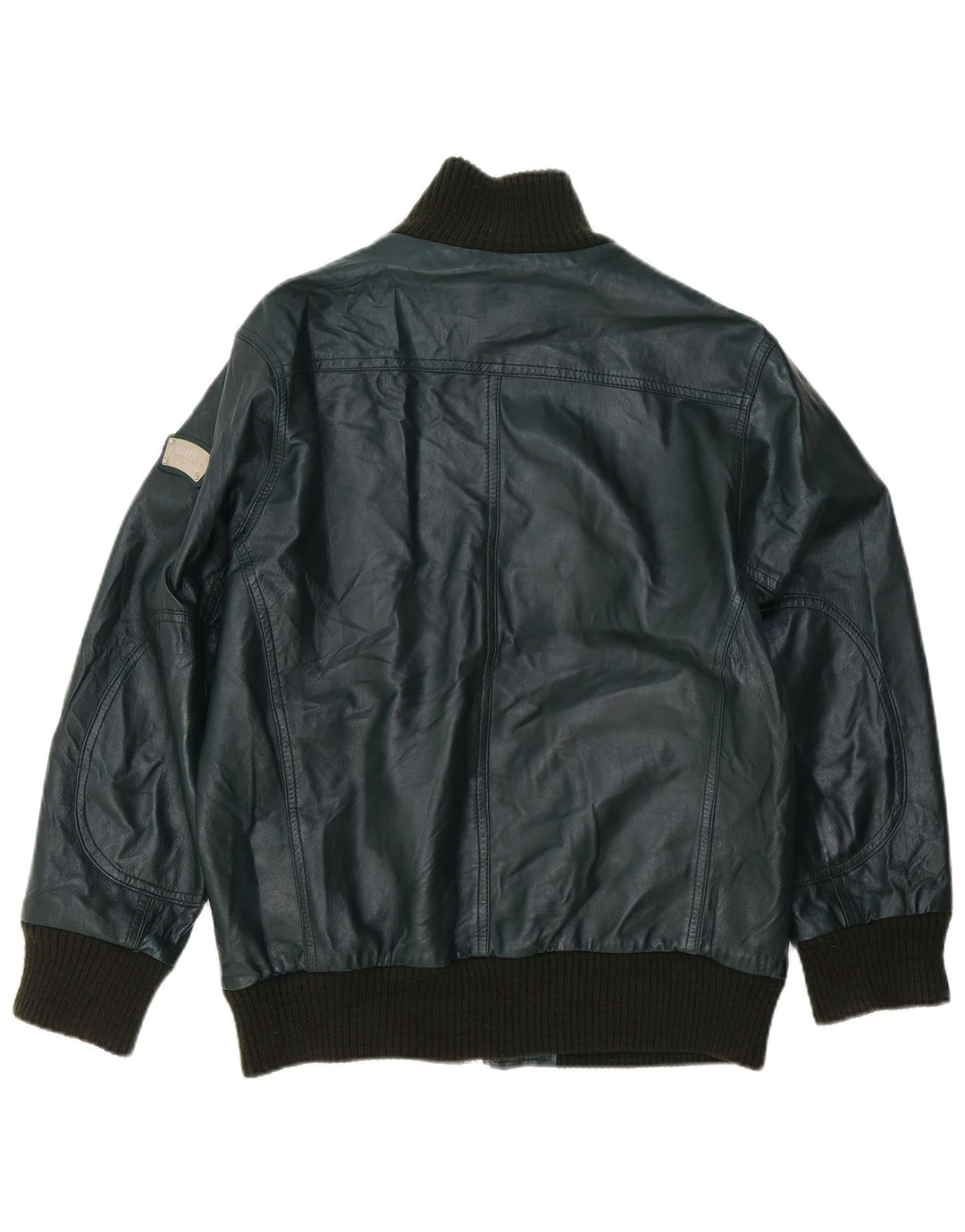 Williams Wilson Veste en cuir pour homme UK 40 Grand cuir vert