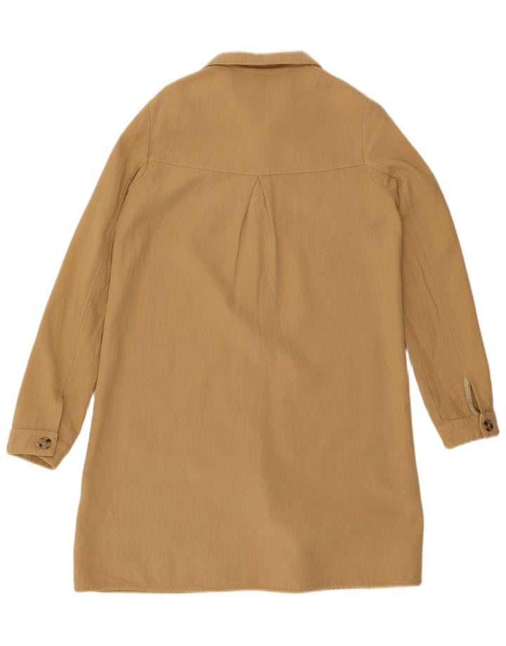 Zara Manteau surdimensionné pour femme UK 6 XS Beige
