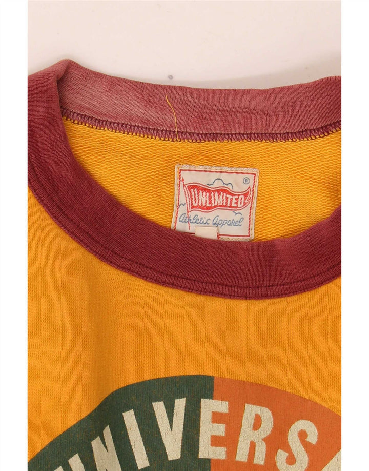 Unlimited Sweat-shirt à manches courtes pour homme Jaune moyen Colourblock