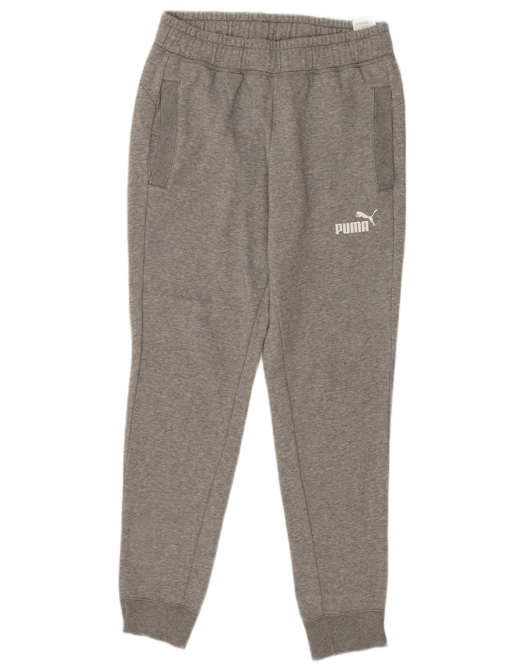 Puma Pantalon de Survêtement Joggers Homme Gris Moyen Moucheté Coton