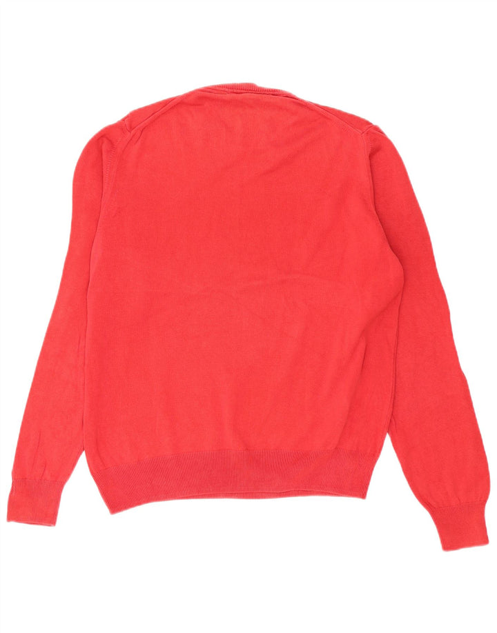 Zara Pull à col rond pour homme Rouge Taille L