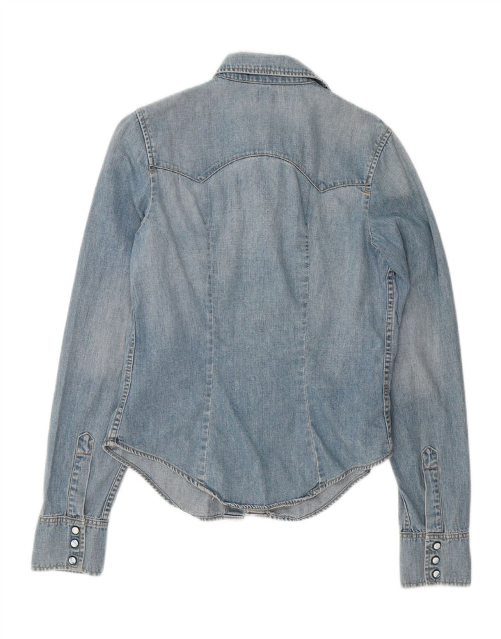 LEVI'S Girls Denim Shirt 13-14 Years Medium Blue Cotton Vintage Levi's and Second-Hand Levi's from Messina Hembry 