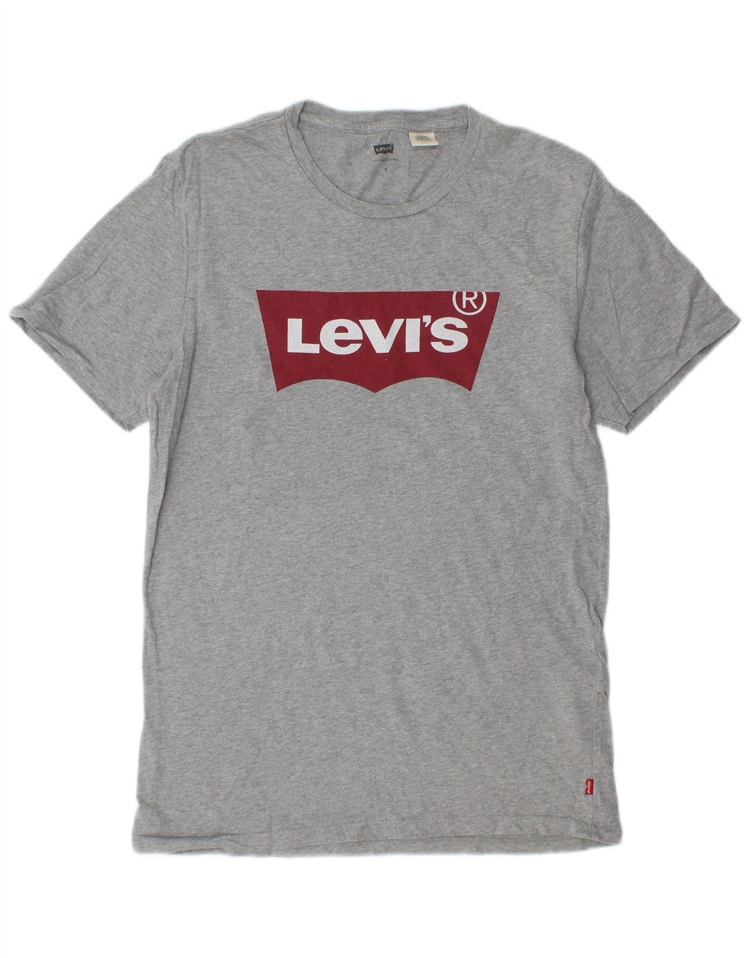 LEVI'S T-Shirt Graphique Homme Petit Gris Coton