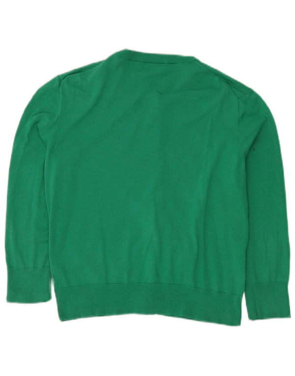 J. Crew Pull Cardigan Femme UK 14 Grand Coton Vert