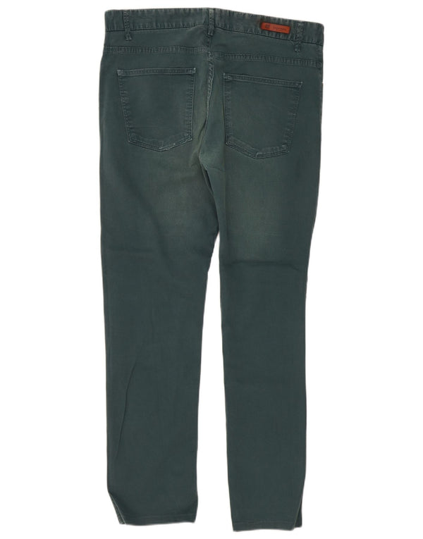 Zara Pantalon décontracté slim pour homme EU 44 Large W34 L31 Vert