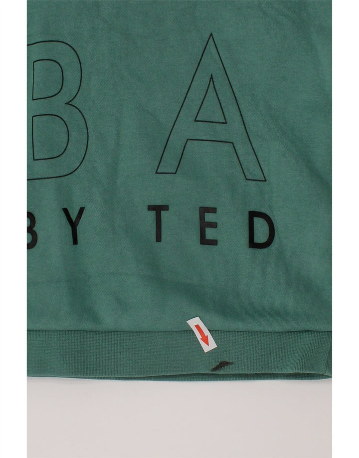Ted Baker Sweat-shirt graphique pour garçon 2-3 ans Vert Coton
