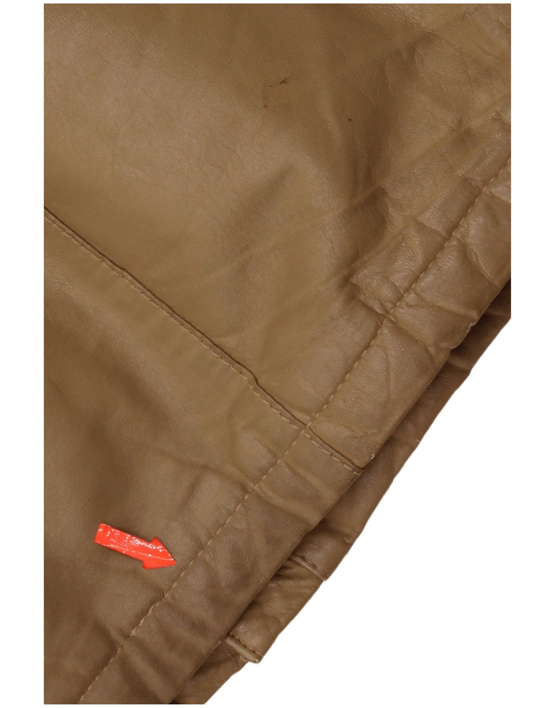 veste en cuir homme vintage IT 48 cuir beige moyen