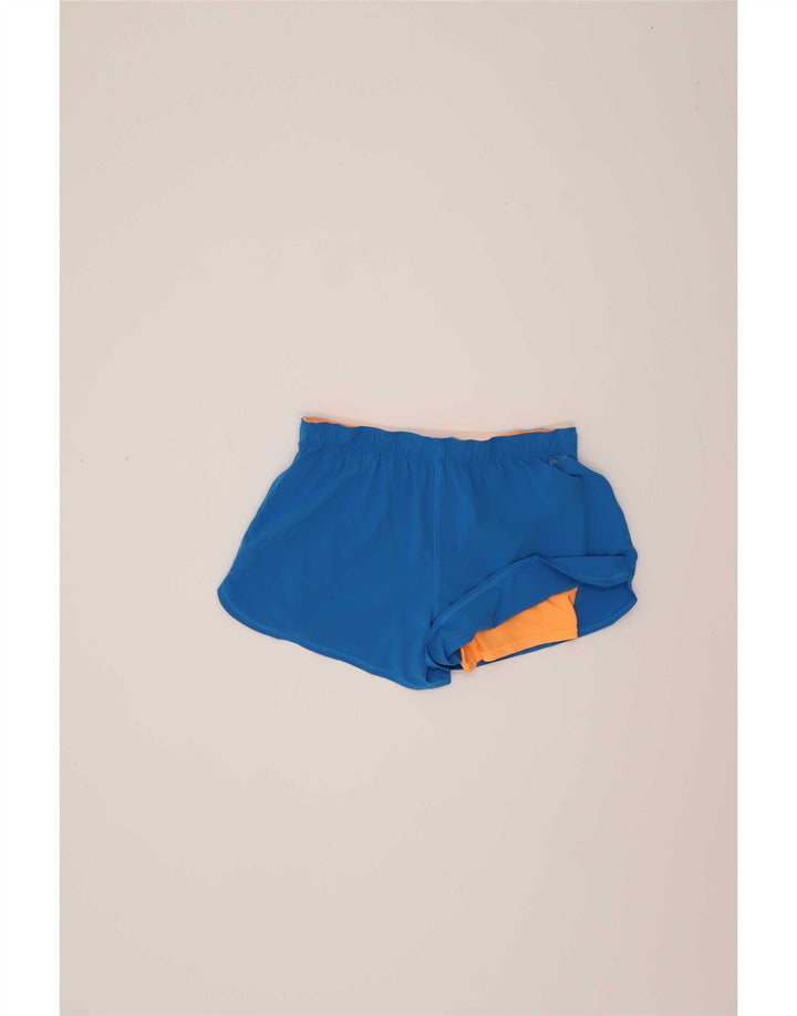 Nike Short de sport régulier pour femme UK 14 Bleu moyen Polyester Sports