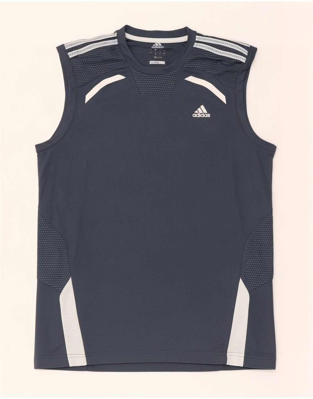 Adidas Hommes Clima 365 Débardeur Petit Gris Colorblock Polyester