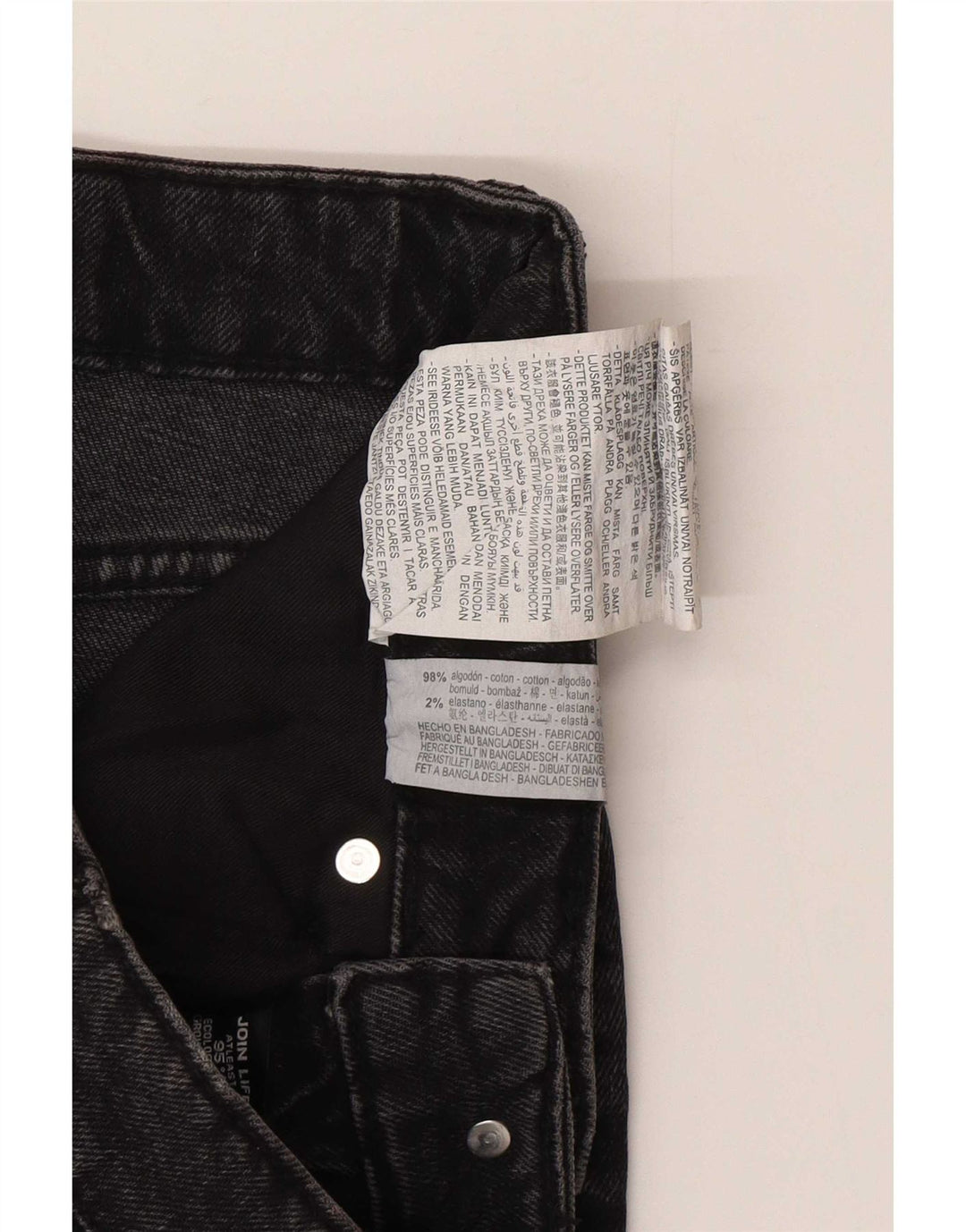 Zara Femme Mini Jupe En Jean Petit W26 Gris Coton