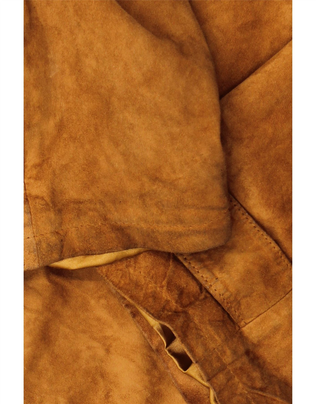 VINTAGE Veste en daim surdimensionnée pour homme IT 48 Cuir marron moyen