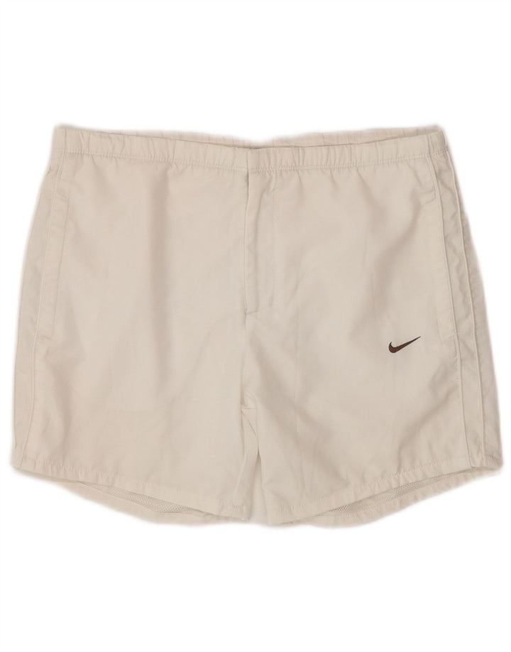 Nike Short de bain pour femme UK 10/12 Medium Blanc