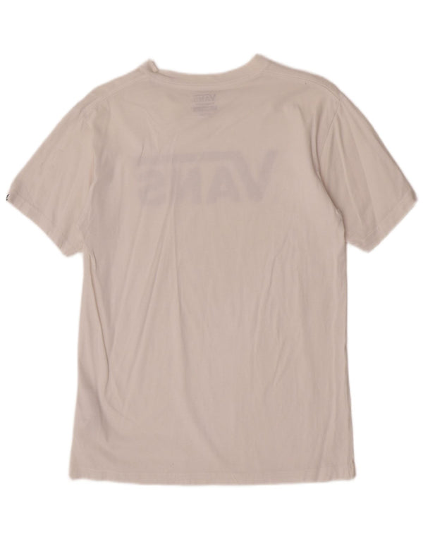 Vans T-shirt graphique coupe classique pour hommes, petit coton blanc