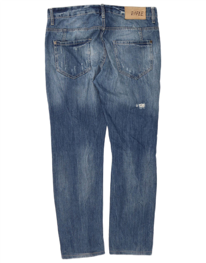 Rifle Jean slim vieilli pour homme W30 L29 Bleu