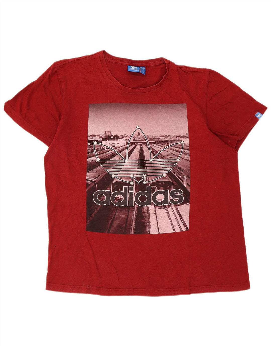 Adidas T-shirt graphique pour hommes, grand, rouge