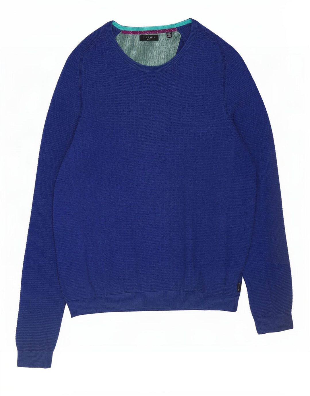 Ted Baker Pull col bateau pour homme en coton bleu Taille L