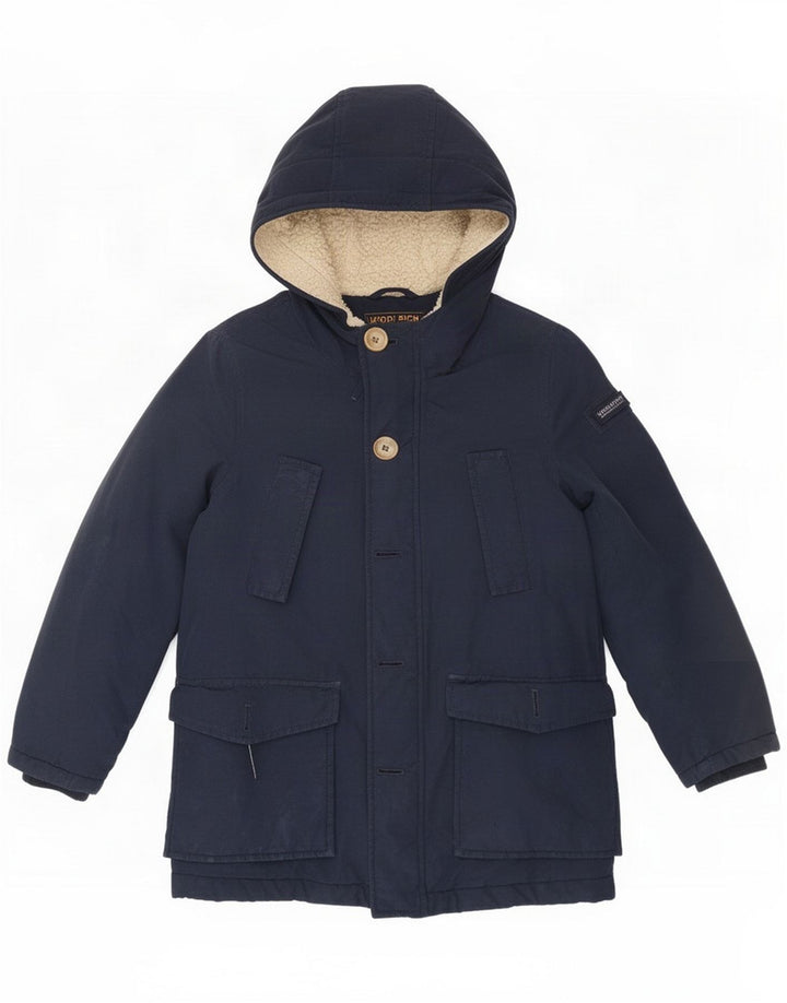 Woolrich Veste matelassée à capuche pour garçon 7-8 ans Bleu marine