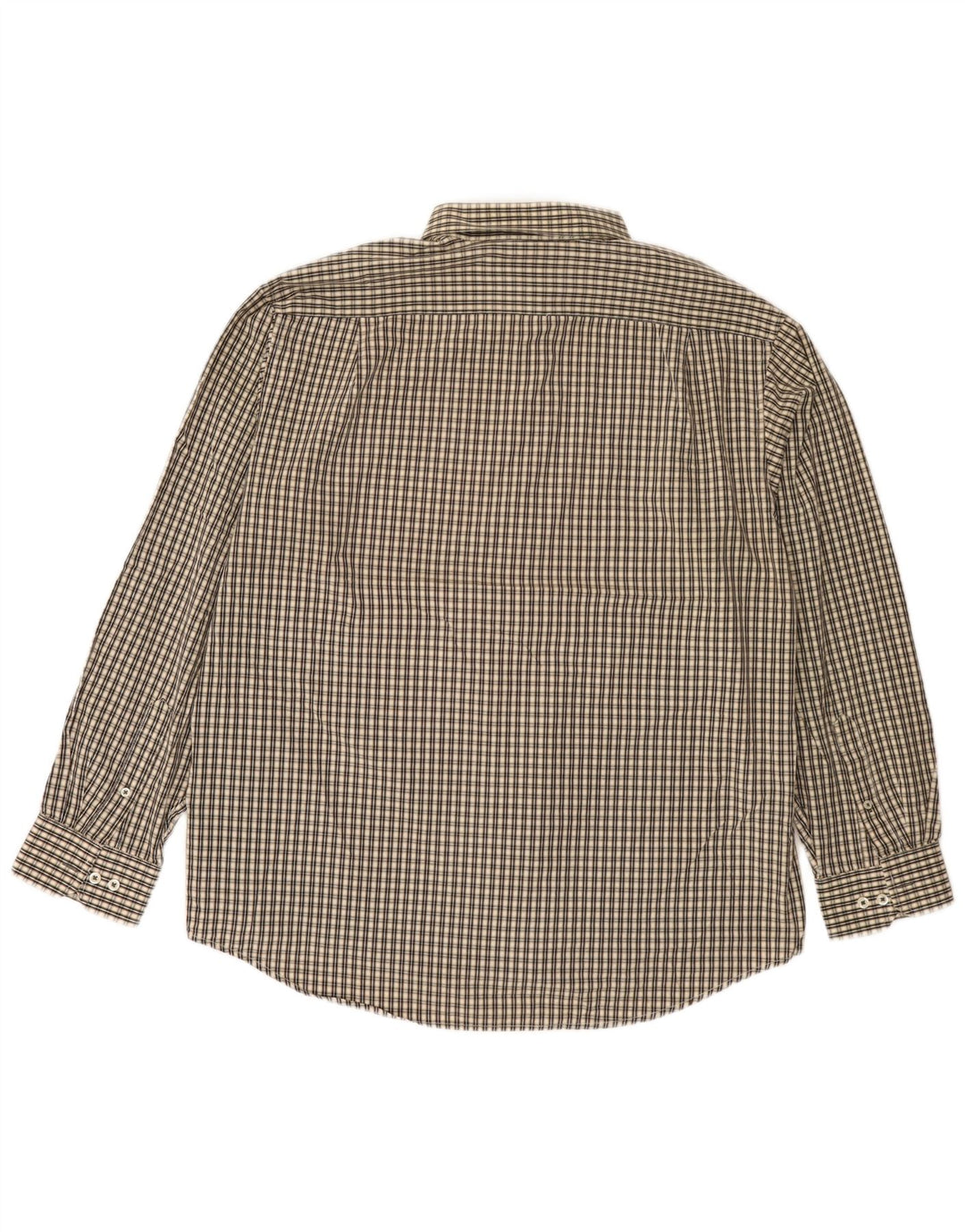 Izod Chemise facile d'entretien XL en coton vichy beige pour homme