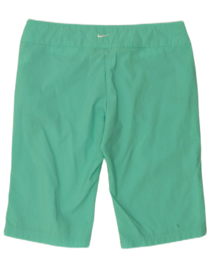 NIKE Bermuda pour femme US 12/14 Large W34 Turquoise Polyester