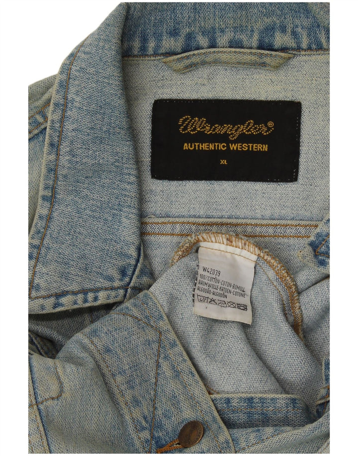WRANGLER Veste en Jean Femme UK 18 XL Bleu Coton