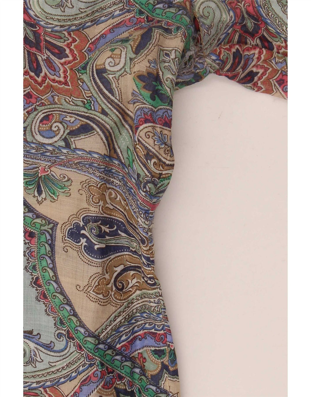 Massimo Dutti Chemisier à manches longues pour femme EU 38 Medium Turquoise Paisley