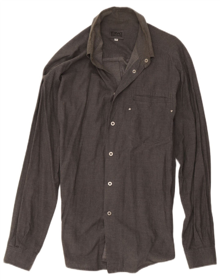 Versace Chemise Gris Moyen Homme