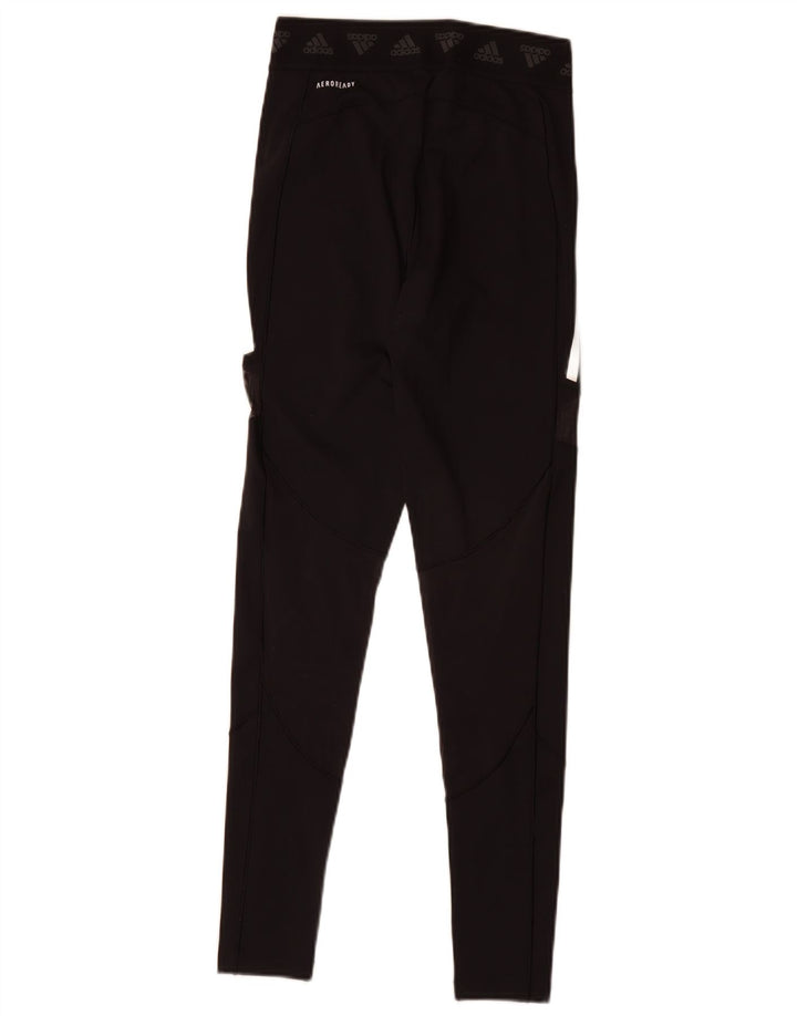 Adidas Femmes Aeroready Leggings UK 8/10 Petit Noir Polyester