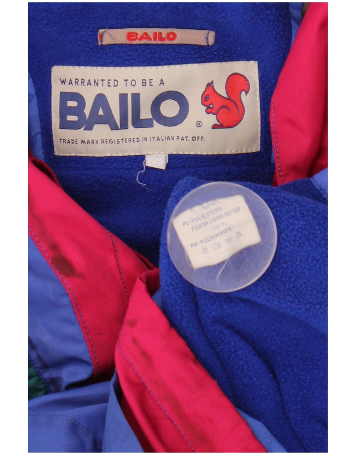 Bailo Veste de ski anorak à capuche pour homme UK 36 Small Multicolore Colourblock